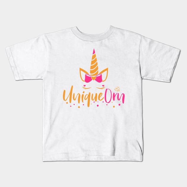 Unique Unicorn Butterfly Kids T-Shirt by holger.brandt